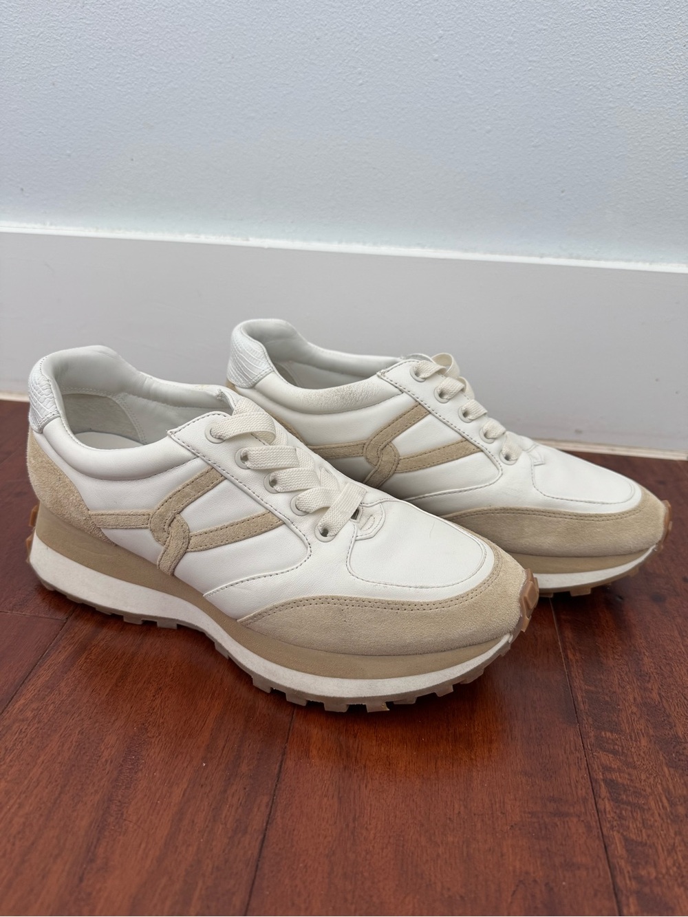 Veronica Beard Valentina Slip on Sneakers in Coconut/Ecru